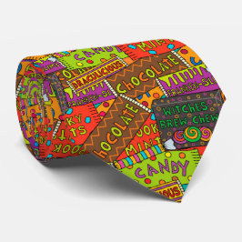 Corbata Patrón de dulces de Halloween