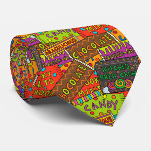 Corbata Patrón de dulces de Halloween