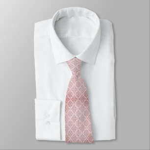 Corbata Patrón de encaje de color de agua rosado grueso
