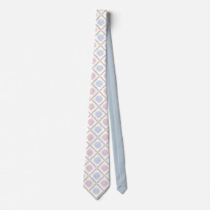 Corbata Patrón de enrejado de conchas de pastel de playa c