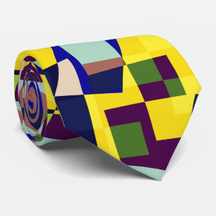 Corbata Patrón de estilo moderno artístico de Terrazzo