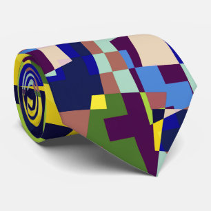 Corbata Patrón de estilo moderno artístico de Terrazzo
