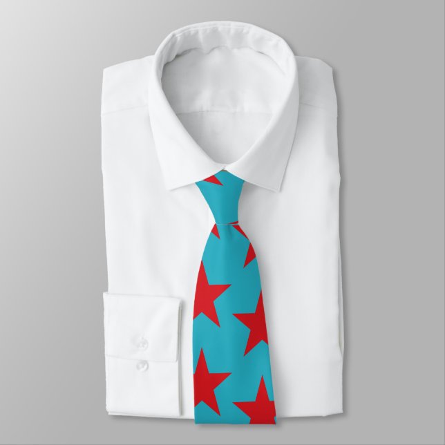 Corbata Patrón de estrellas 13 (Atado)
