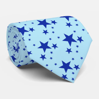 Corbata Patrón de Estrellas Azules