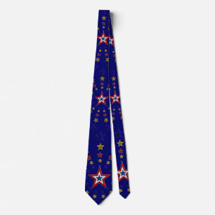 Corbata Patrón de estrellas patrióticas