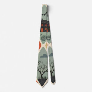 Corbata Patrón de fantasma oscuro