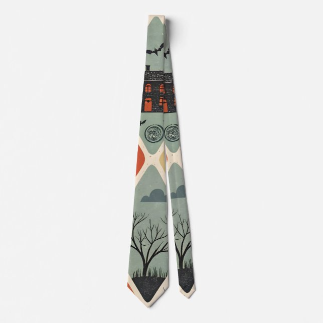 Corbata Patrón de fantasma oscuro (Anverso)