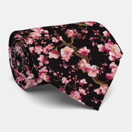 Corbata Patrón de Flor de Cerezo Sakura
