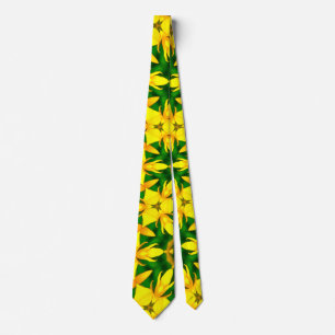 Corbata Patrón de flor de cono