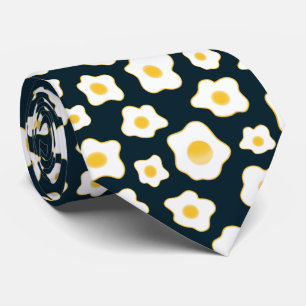 Corbata Patrón de flor de huevos fritos