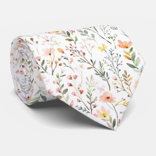 Corbata Patrón de flores de prado