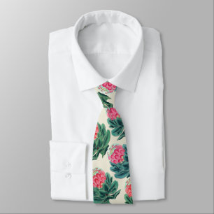 Corbata Patrón de flores de proteja