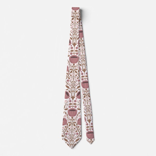 Corbata Patrón de flores silvestres (Anverso)