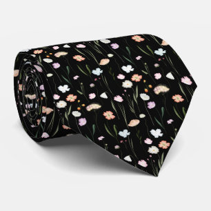 Corbata Patrón de flores silvestres