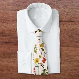 Corbata Patrón de flores silvestres de época