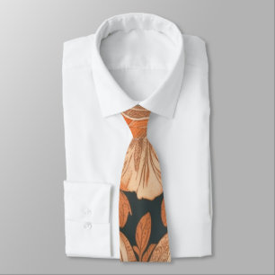 Corbata Patrón de flotación retro hawaiano naranja de vera