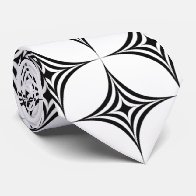 Corbata patrón de fondo geométrico de estrella (Enrollado)