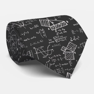 Corbata Patrón de fórmulas matemáticas