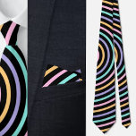 Corbata Patrón de franjas abstractas coloridas<br><div class="desc">Colorido Abstract Stripes Patrón de corbata de cuello.</div>