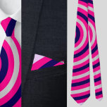 Corbata Patrón de franjas abstractas coloridas<br><div class="desc">Colorido Abstract Stripes Patrón de corbata de cuello.</div>