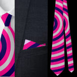 Corbata Patrón de franjas abstractas coloridas<br><div class="desc">Colorido Abstract Stripes Patrón de corbata de cuello.</div>