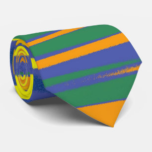 Corbata Patrón de franjas coloreadas abstractas