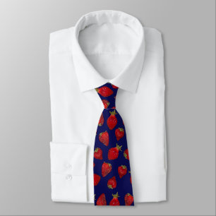 Corbata Patrón de fresa