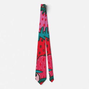 Corbata Patrón de fresa