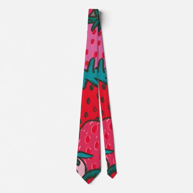 Corbata Patrón de fresa (Anverso)