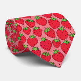 Corbata Patrón de fresas