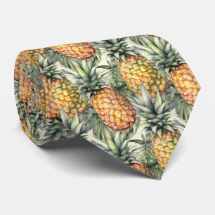 Corbata Patrón de fruta de piña de azulejos de Guay