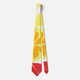 Corbata Patrón de Frutas Cítricas