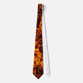 Corbata Patrón de fuego y llama