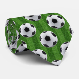 Corbata Patrón de fútbol europeo verde
