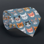Corbata Patrón de gafas de gafas de gafas de corte<br><div class="desc">Un grupo de espectáculos adorables con gatitos son las estrellas principales de este diseño ilustrado a mano. Ver mi proceso de ilustración a través de www.instagram.com/arncyn</div>
