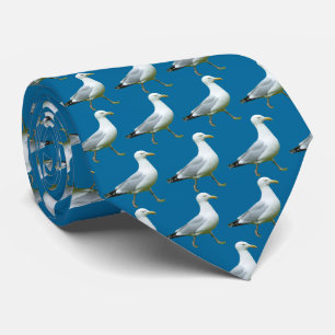 Corbata Patrón de gaviota caminante - Azul 006699