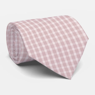Corbata Patrón de Gingham en Colores Rosa de Bailarina Pre