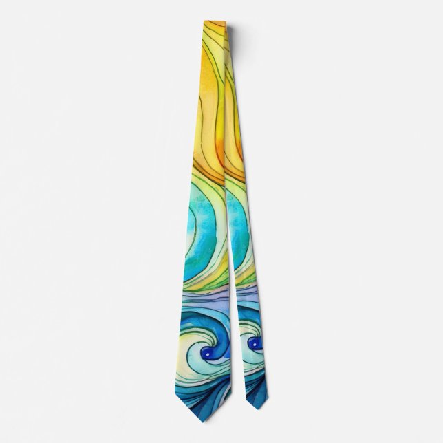 Corbata Patrón de giro arco iris (Anverso)