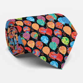 Corbata Patrón de globos de cumpleaños festivo