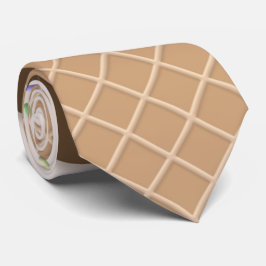 Corbata patrón de gofre de helado fresco