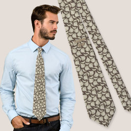 Corbata Patrón de grabado en madera de ajo