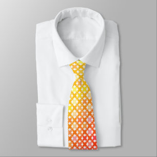 Corbata Patrón de gradiente rojo amarillo