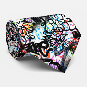 Corbata Patrón de graffiti
