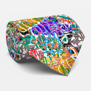 Corbata Patrón de graffiti