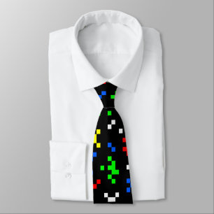 Corbata Patrón de gráficos de videojuegos retro de 8 bits