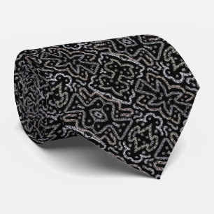 Corbata Patrón de Grunge de Flecha Abstracta con Pasteles