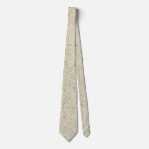 Corbata Patrón de guirnalda botánica vintage