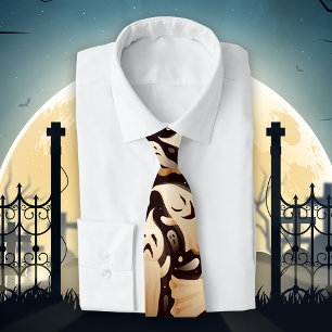 Corbata Patrón de Halloween del fantasma del horror