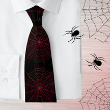 Patrón de Halloween en la telaraña roja negra