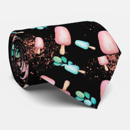 Corbata patrón de helado de azulejos frescos